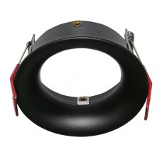 Σποτ Στρογγυλό Χωνευτό Βαθύ Σταθερό Αλουμινίου Μαύρο 21-4601